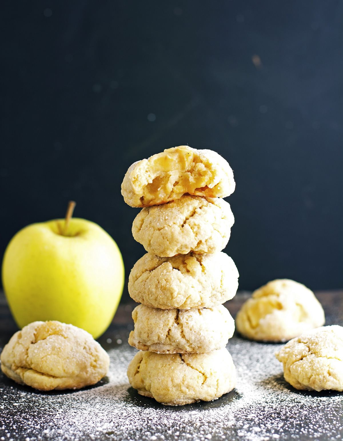 Soft Apple Crinkle Cookies