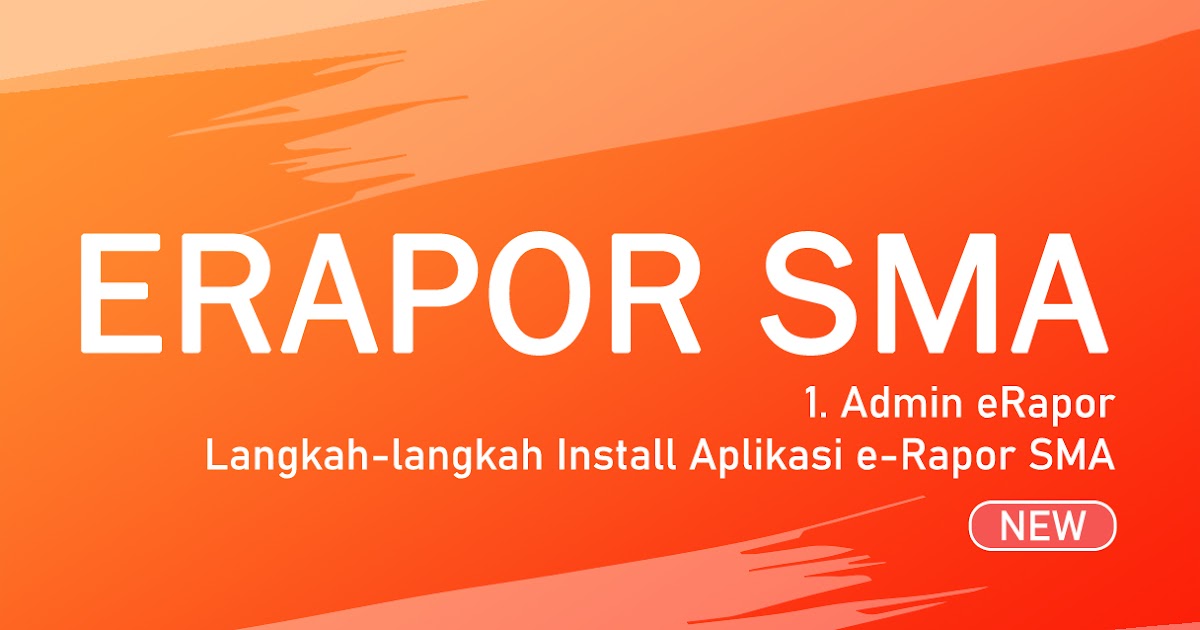Langkah 1 Admin Erapor Langkah Langkah Install Aplikasi E Rapor Sma Data Kito