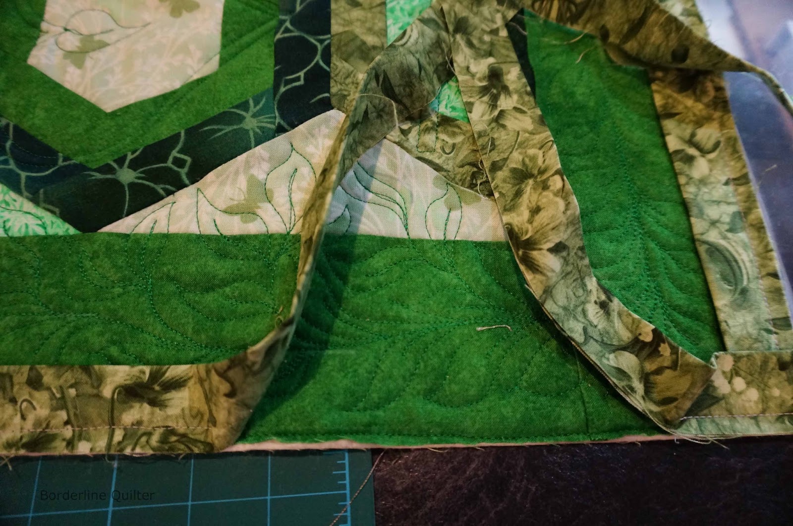 Borderline Quilter Adding a double folded binding to your quilt