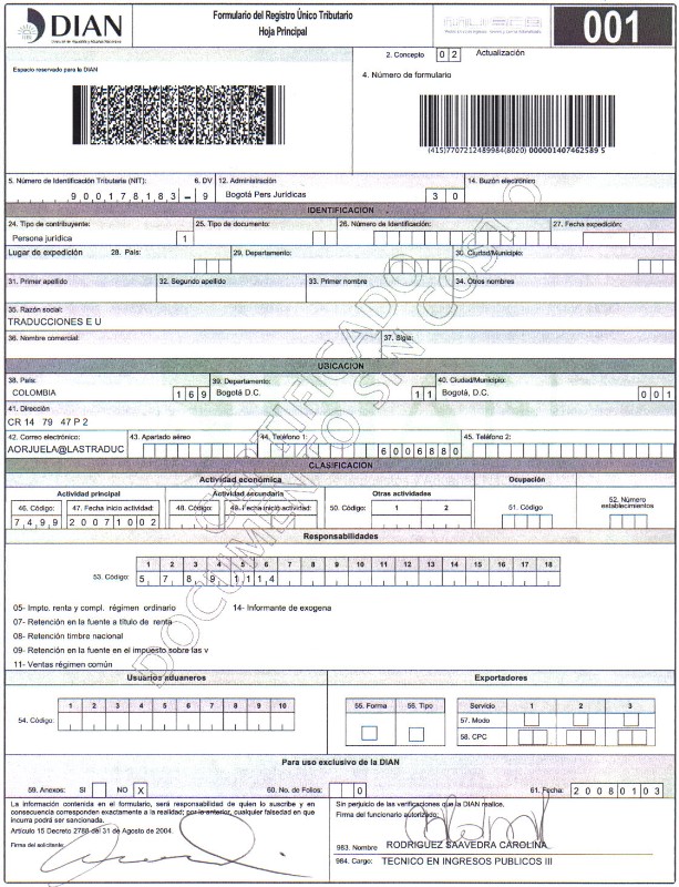 Formularios E Instructivos Dian - Consejos