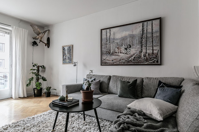 A Swedish apartment with beautiful interiors