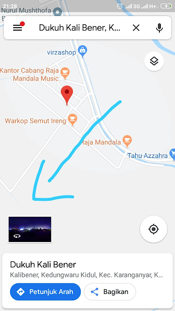 Penampakan Pocong Dukuh Kali Bener di Google Maps