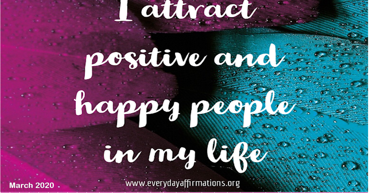 Positive Affirmations Calendar 2019