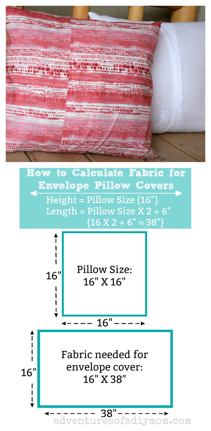 How to Make a DIY Envelope Pillow Cover - Be Brave and Bloom