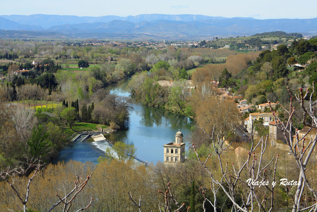 Beziers, vistas desde Jardín de los Obispos