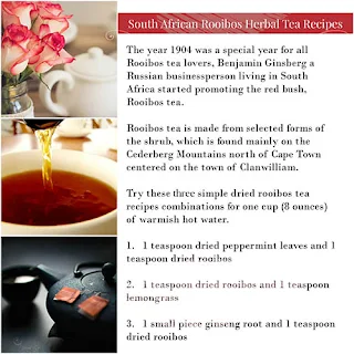 South African Rooibos Herbal Tea Recipes