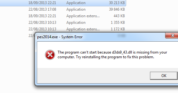 D3dx9 43 dll ошибка windows. D3dx9 43 dll ошибка windows