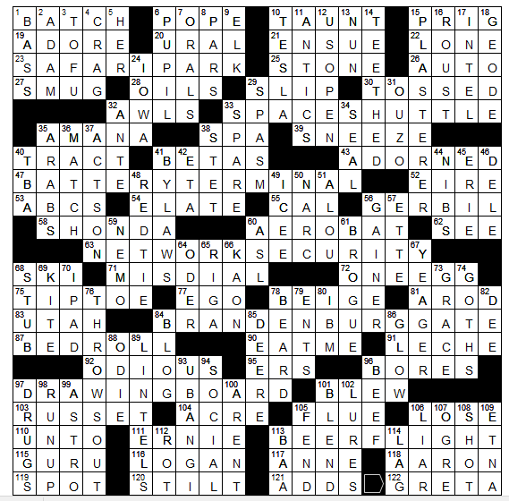 L A Times Crossword Corner Mark Mcclain