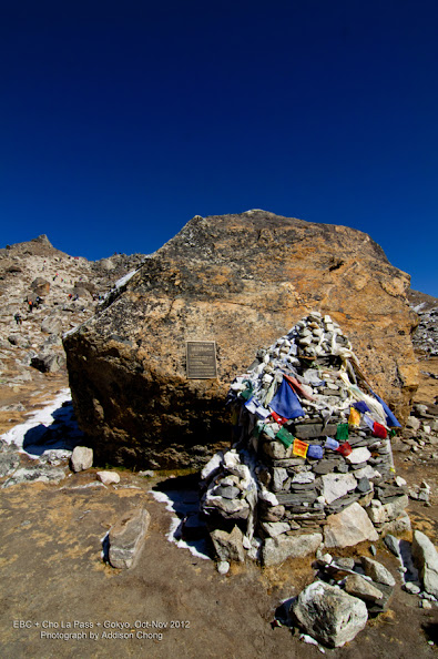 Korean Memorial Chorten at EBC Trek Korean Memorial Chorten at EBC Trek