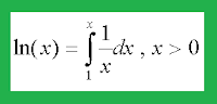 Definición de la función logarítmica natural usando integrales