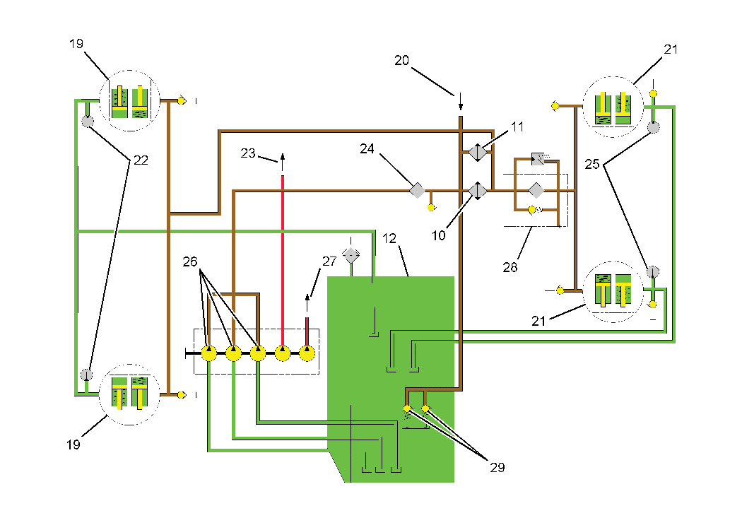 797F OffHighway Truck Hydraulic System Brake Cooling System (Shallow