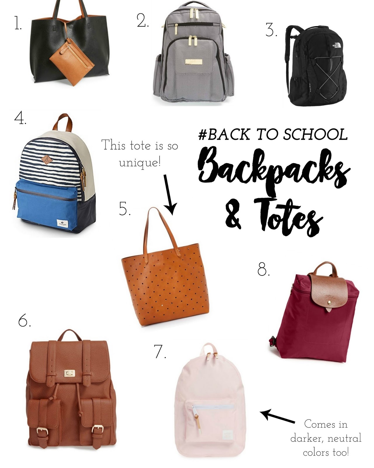 Backpacks and Totes for School