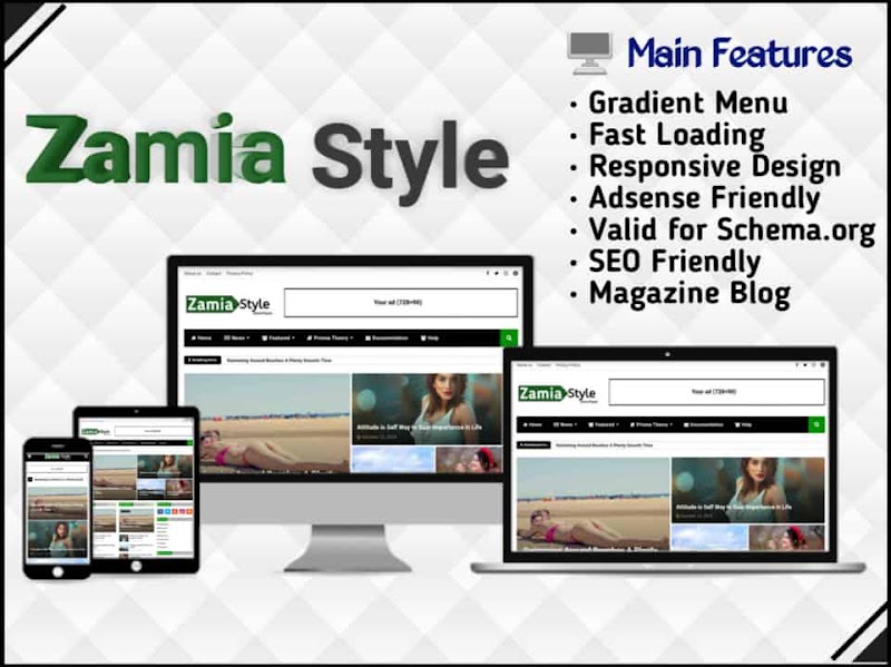 Zamia blogger template
