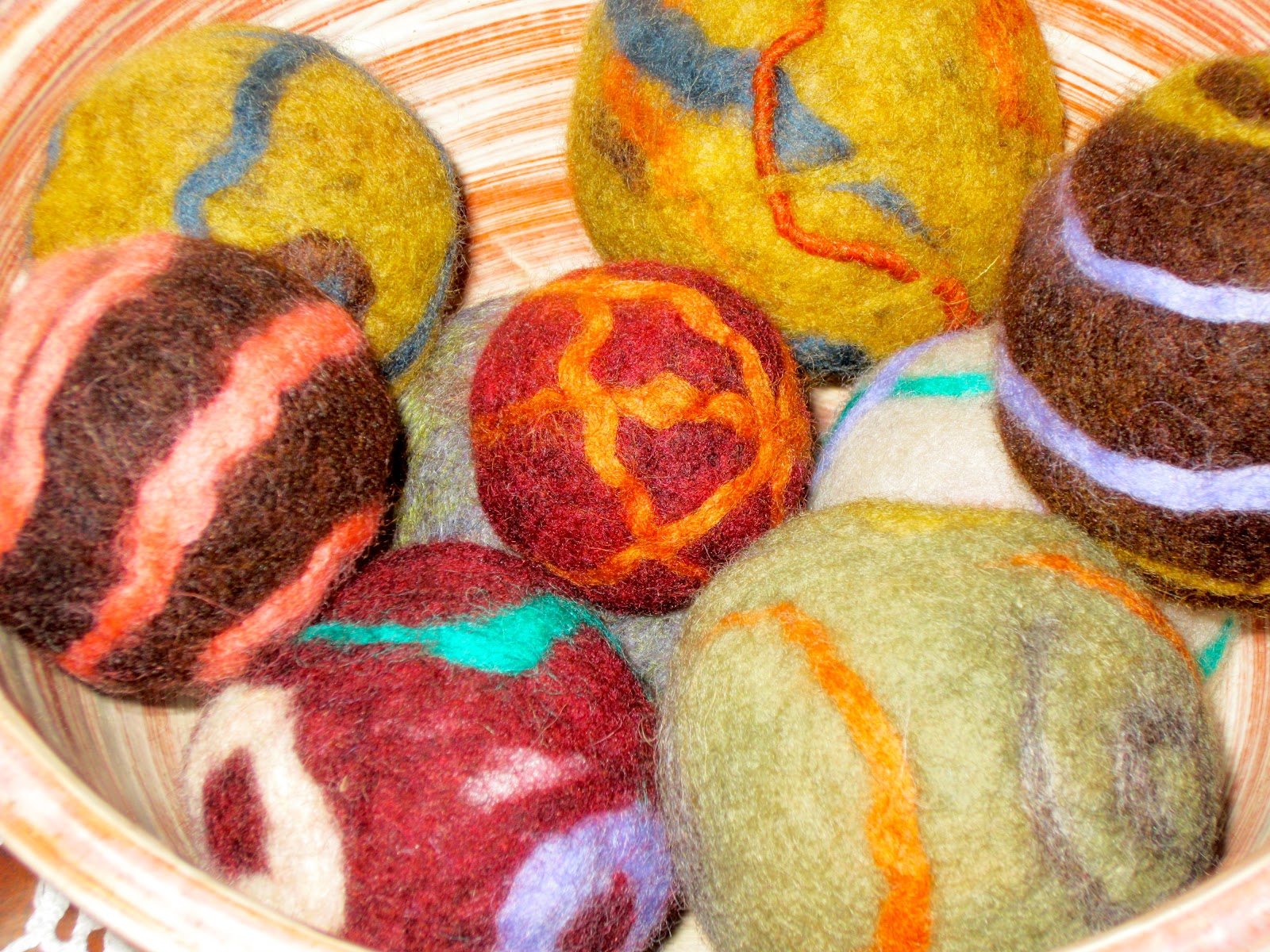 A blog about art, adventure, and life! Funky Felted Wool Decorative