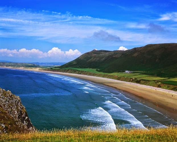 Rhossili Bay du Pays de Galles