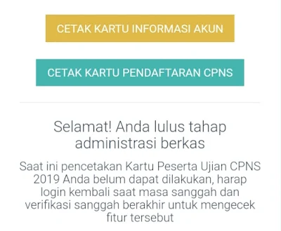 Cara cetak kartu peserta ujian CPNS 2019/2020 - Tes Standar Kompetensi Dasar (SKD)