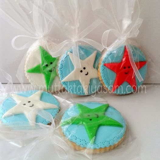 yıldız kurabiye çocuk kurabiyeleri doğum günü kurabiyesi butik kurabiye