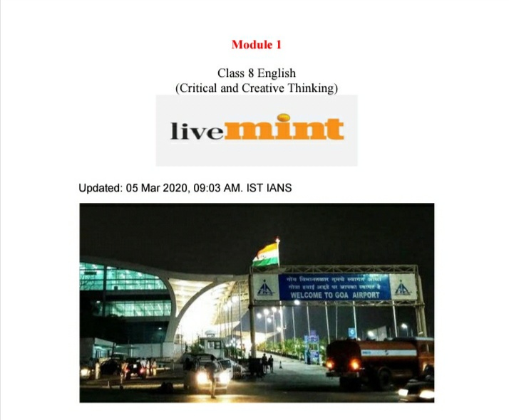 Ncs goa holiday homework image