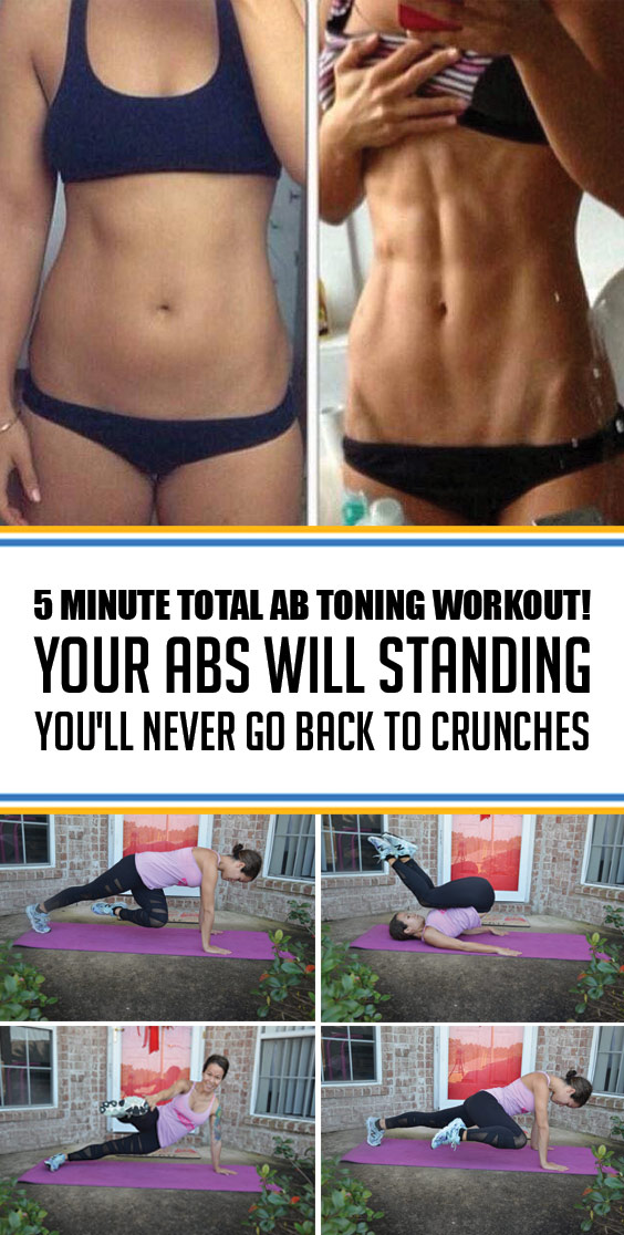 5 Minute Total Ab Toning Workout! Your Abs Will Standing, You’ll Never