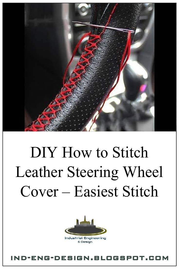 DIY How to Stitch Leather Steering Wheel Cover Easiest Stitch