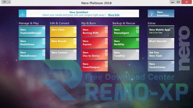 Nero Platinum 2018 Suite 19.0.07000 Full Version