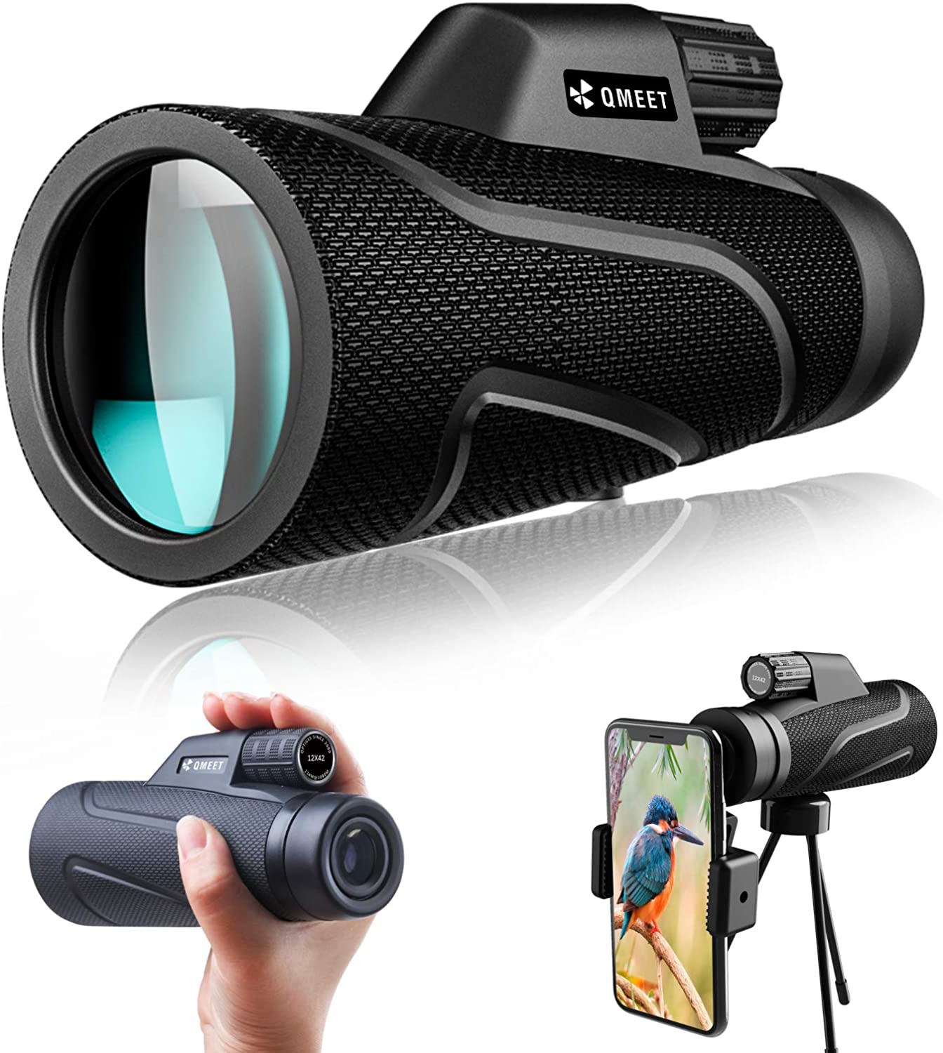 Review QMEET Waterproof 12x42 Zoom Monocular Telescope
