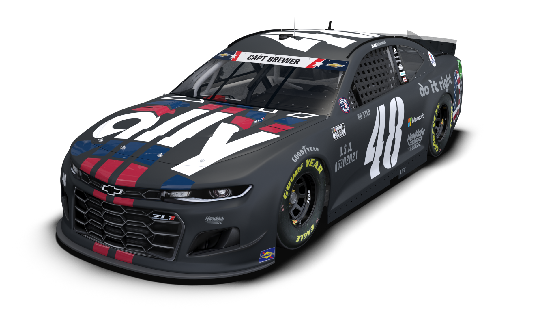 Alex Bowman gets patriotic scheme for Charlotte Stock Car Media