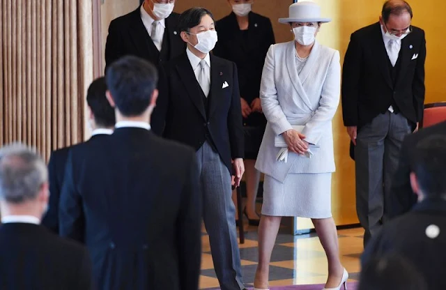 Emperor Naruhito and Empress Masako attended the award ceremony of the 76th and 77th Japanese Academy of Arts Prize