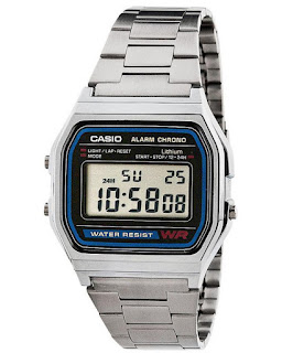 Samexycool.com: Casio Men Digital Alarm Watch A158WA_-1DF-Silver Spec & Price