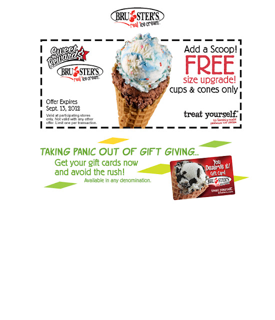 Easley Eats: Brusters - Sweet Rewards Coupon