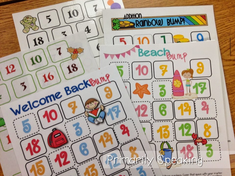 Who's Who and Who's New: Math Game Boards