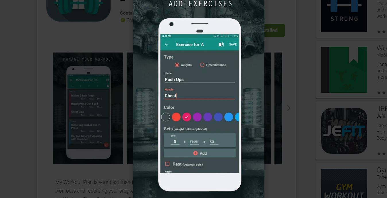 Fitness App Review My Workout Plan by Sosis Apps Dammit Karen