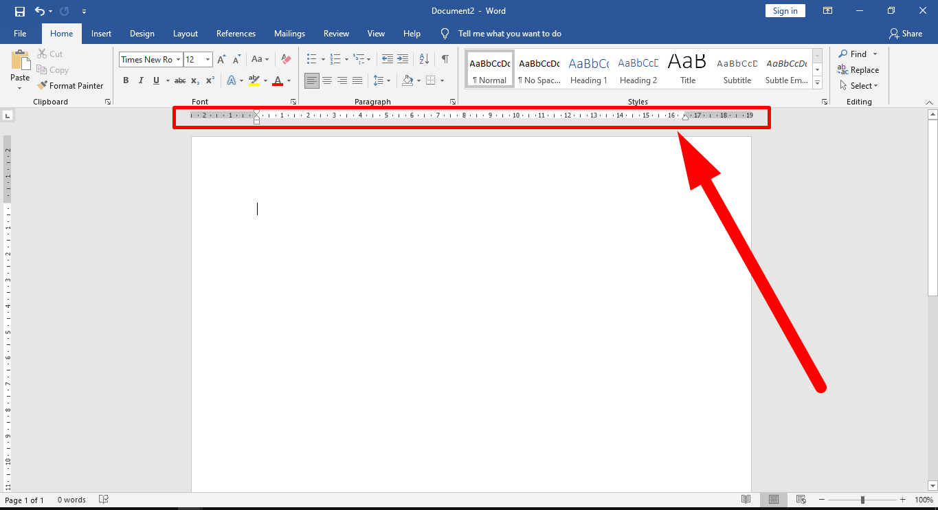 Cara Memunculkan Ruler Di Ms Word Yang Hilang