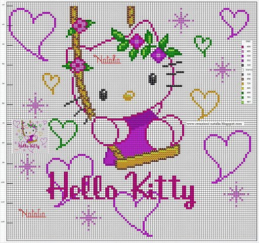 Featured image of post Abecedario Hello Kitty En Punto De Cruz Con aguja e hilo coser el lado revez del bordado seran 2 piezas