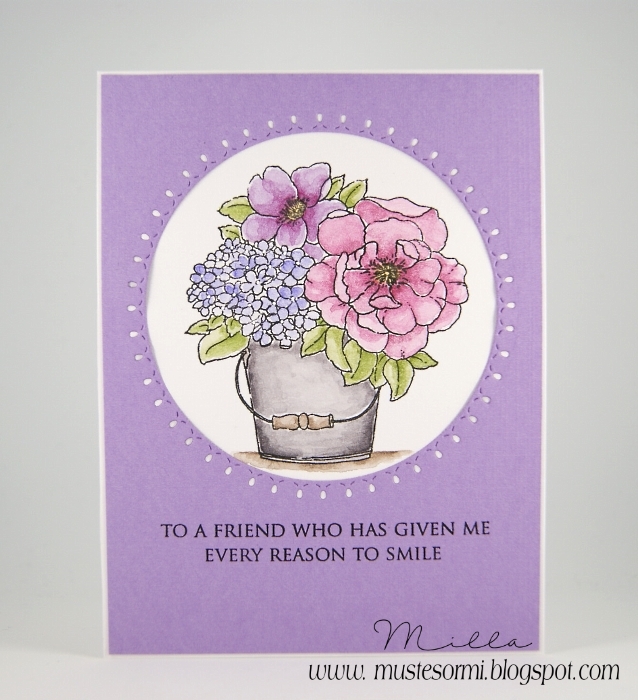 Mustesormi Penny Black Dreaming Flower Collection