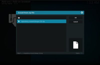 Instalar el complemento Gen-X Kodi