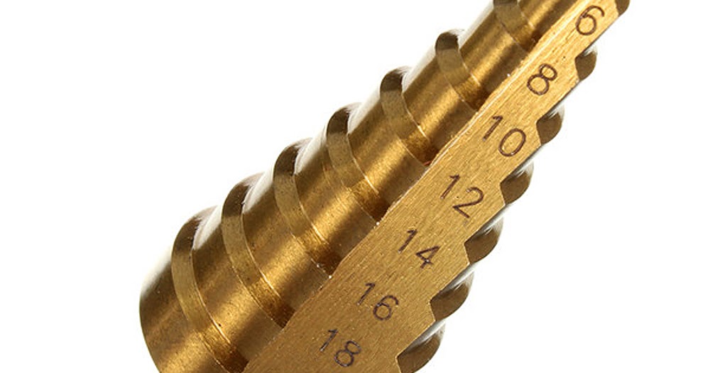 Step Drill Bit Titanium Coated Metric for Metal Steel plastic wood Hown