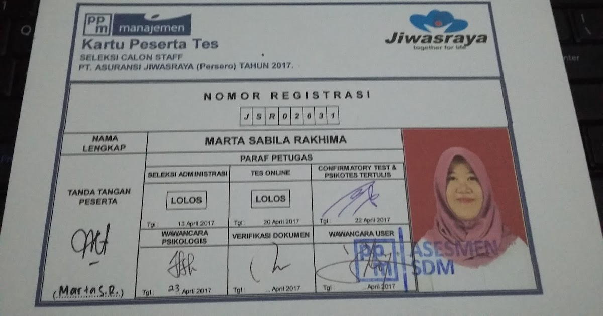 Pengalaman Tes Jiwasraya 2017