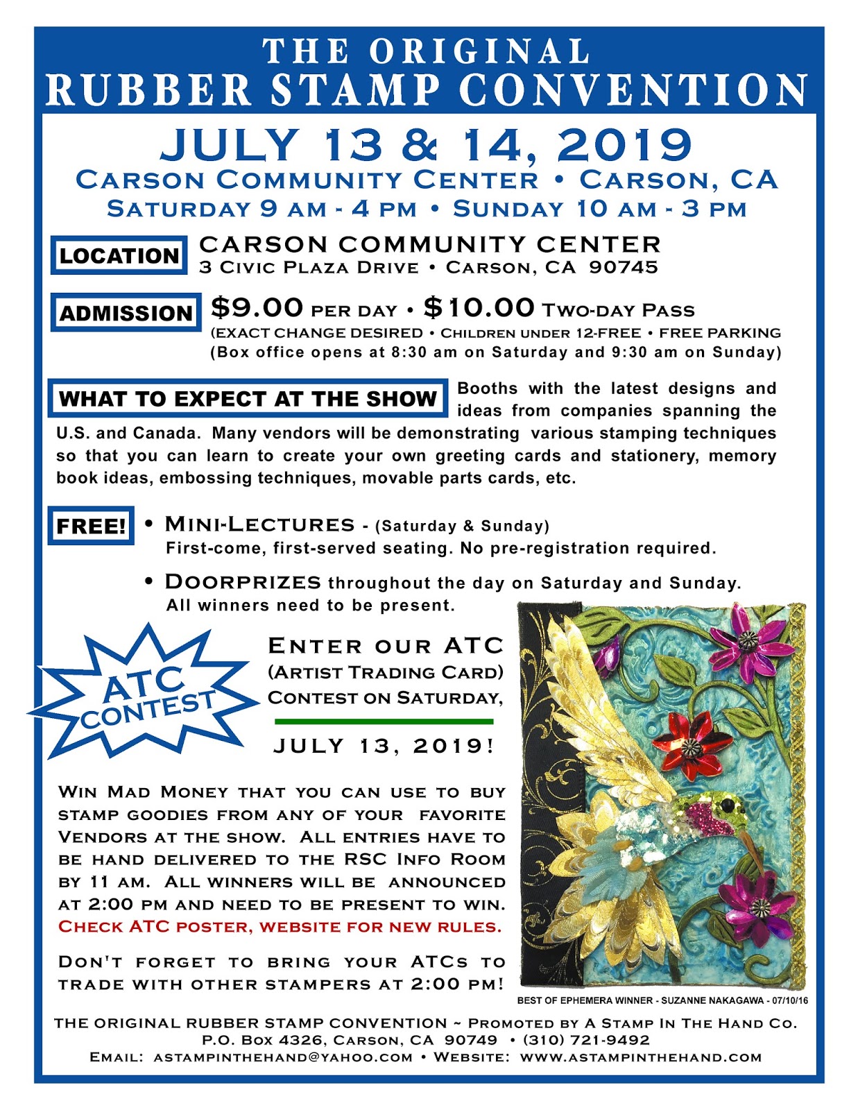 Faerie * Dust * Dreams See you at the Carson Rubber Stamp Show!