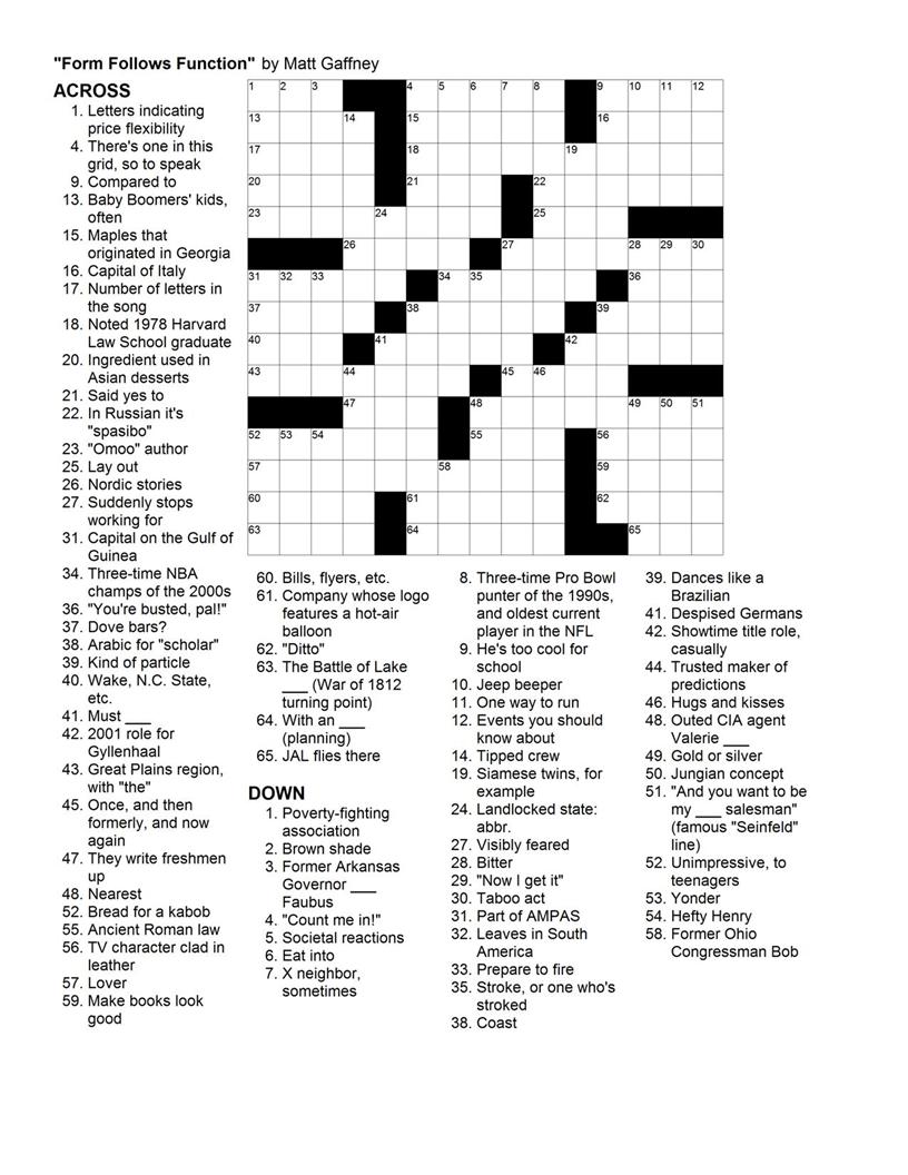 Matt Gaffney s Weekly Crossword Contest MGWCC 150 Friday April matt-gaffney-s-weekly-crossword-contest-mgwcc-150-friday-april