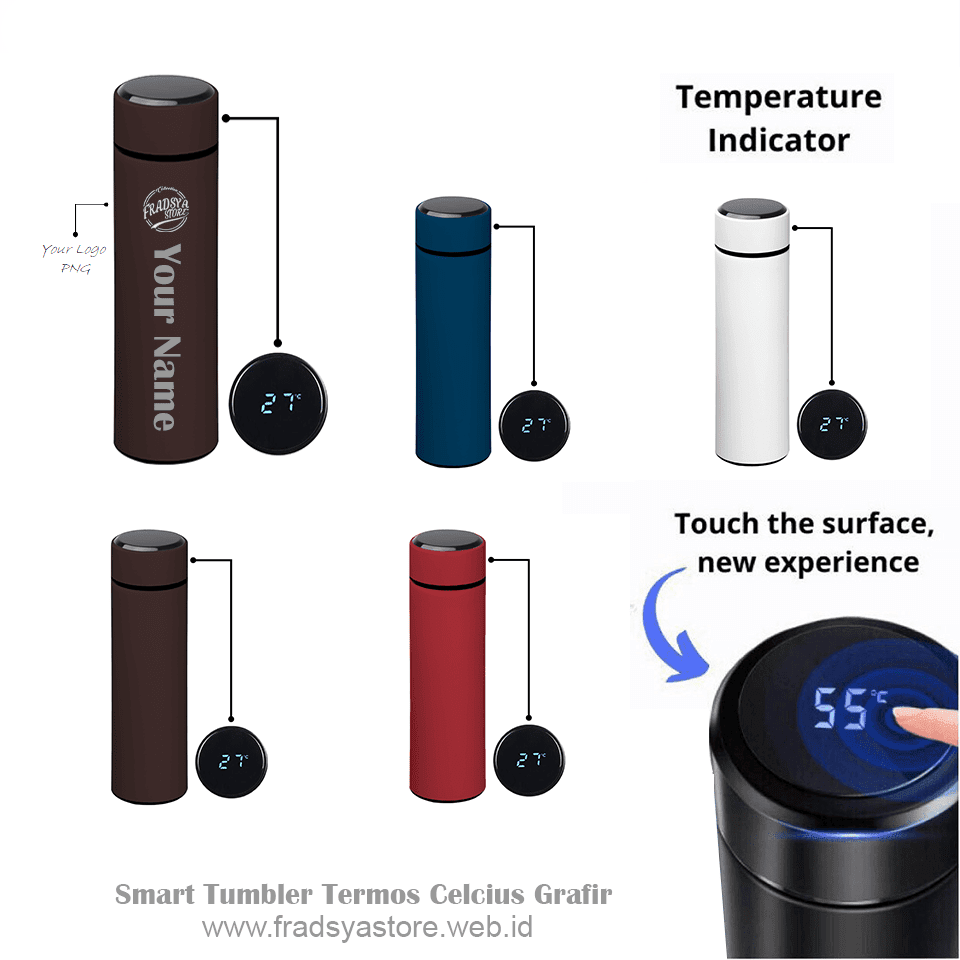 Smart Tumbler Termos Celcius Grafir