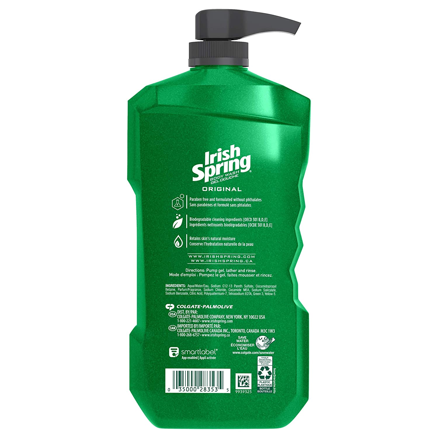Irish Spring Men's Body Wash Pump