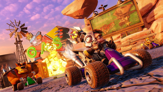 لعبة Crash Team Racing Nitro-Fueled تحصل على عرض جديد لطريقة اللعب من جهاز PS4 