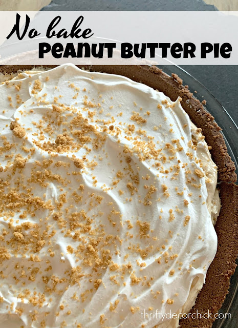 Easy and delicious no bake peanut butter pie