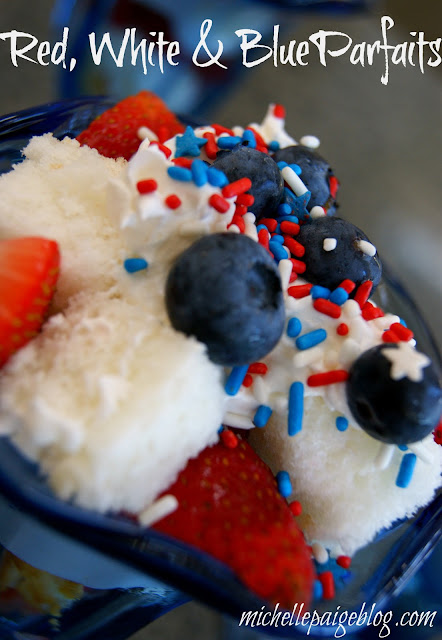 Easy to make-- Red, White & Blue Parfaits
