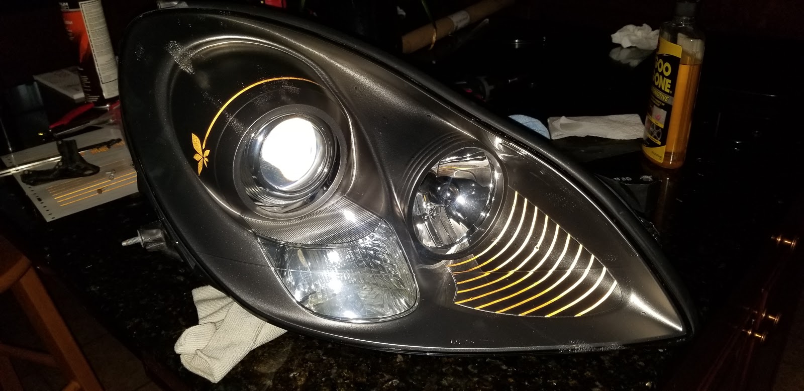 Flawless Fitment SC430 headlight mods.