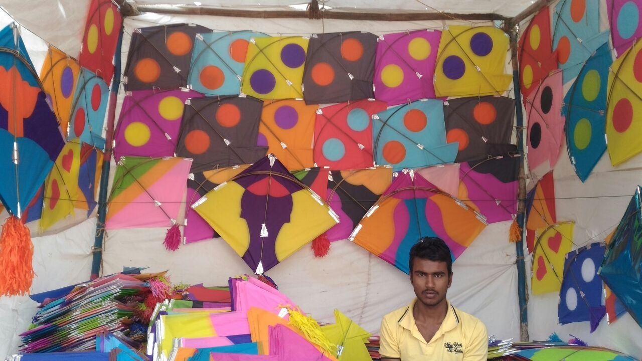 Different Types of Colorful Stylist Kites During Makar Sankranti Festival
