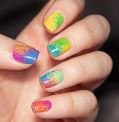 nail holi nails designs festival nailpolis shadows chasing roll rock splatter splitter holi1 nailstorming