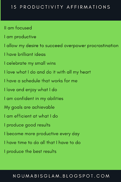 15 Productivity Affirmations 15 Productivity Affirmations