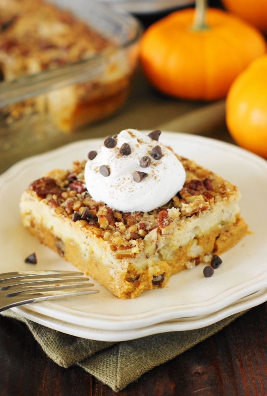Chocolate Chip Pumpkin Dump Cake The Kitchen is My Playground